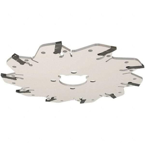 Iscar - Arbor Hole Connection, 0.106" Cutting Width, 39mm Depth of Cut, 160mm Cutter Diam, 32mm Hole Diam, 10 Tooth Indexable Slotting Cutter - GM-DG Toolholder, GIM, GIMY, GIP, GIPA Insert, Right Hand Cutting Direction - Americas Industrial Supply