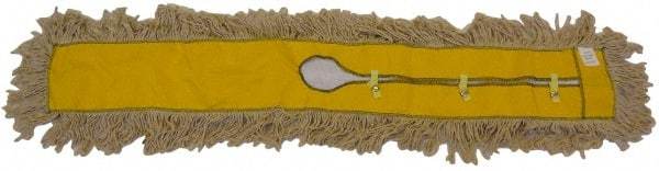 PRO-SOURCE - 60" Long x 5" Wide Cotton Dust Mop Head - White, Looped Head, Launderable - Americas Industrial Supply