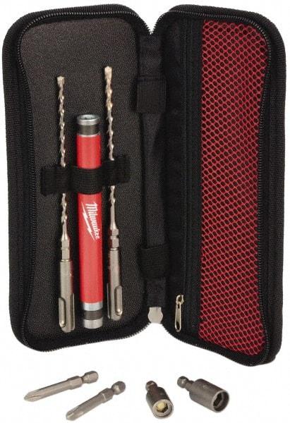 Milwaukee Tool - Screw Installation Kit - For Use with 3/16" x 7" Drill Bit, 5/32" x 7" Drill Bit, #2 Phillips Driver & #3 Phillips Driver - Americas Industrial Supply