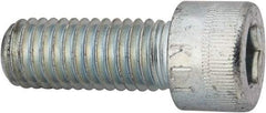Made in USA - 1/2-13 UNC Hex Socket Drive, Socket Cap Screw - Alloy Steel, Zinc-Plated Finish, Fully Threaded, 1-1/4" Length Under Head - Americas Industrial Supply