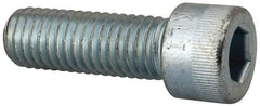Made in USA - 1/2-13 UNC Hex Socket Drive, Socket Cap Screw - Alloy Steel, Zinc-Plated Finish, Fully Threaded, 1-1/2" Length Under Head - Americas Industrial Supply