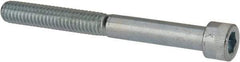 Made in USA - 5/16-18 UNC Hex Socket Drive, Socket Cap Screw - Alloy Steel, Zinc-Plated Finish, Partially Threaded, 3" Length Under Head - Americas Industrial Supply
