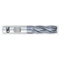 3/4 x 3/4 x 1-5/8 x 3-7/8 4 Fl HSS-CO Roughing Non-Center Cutting End Mill - TiALN - Americas Industrial Supply
