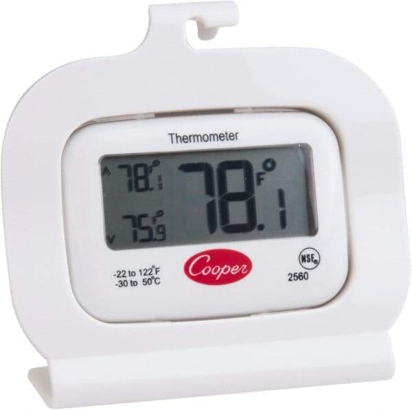 Cooper - Cooking & Refrigeration Thermometers Type: Refrigeration Thermometer Maximum Temperature (F): 122 - Americas Industrial Supply
