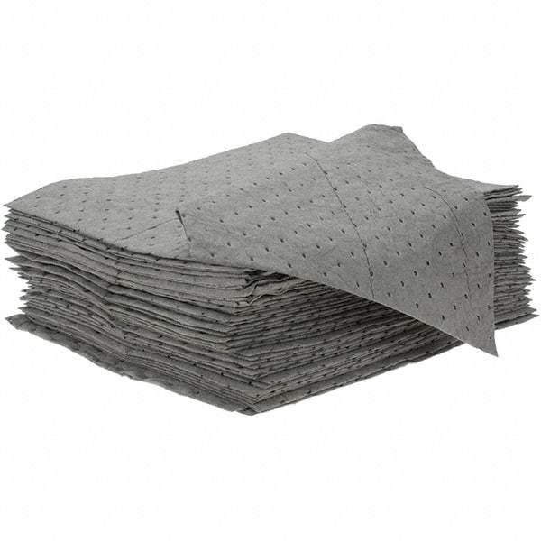 Brady SPC Sorbents - 19.45 Gal Capacity per Package, Universal Pad - 18" Long x 15" Wide, Gray - Americas Industrial Supply