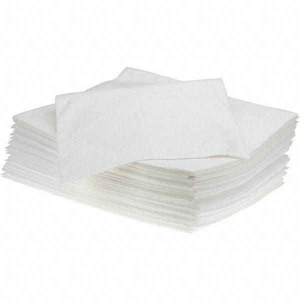 Brady SPC Sorbents - 26 Gal Capacity per Package, Oil Only Pad - 19" Long x 15" Wide, White - Americas Industrial Supply