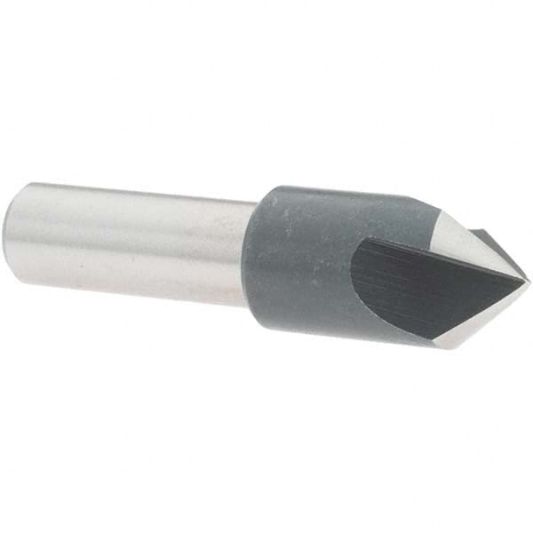 Value Collection - 1/2" Head Diam, 3/8" Shank Diam, 3 Flute 82° High Speed Steel Countersink - Americas Industrial Supply
