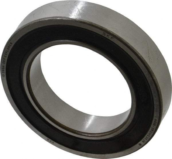SKF - 50mm Bore Diam, 80mm OD, Double Seal Deep Groove Radial Ball Bearing - 16mm Wide, 1 Row, Round Bore, 16,000 Nm Static Capacity, 22,900 Nm Dynamic Capacity - Americas Industrial Supply