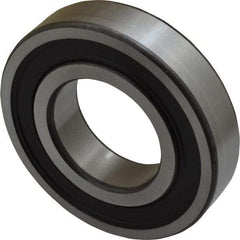 SKF - 40mm Bore Diam, 80mm OD, Double Seal Deep Groove Radial Ball Bearing - 18mm Wide, 1 Row, Round Bore, 19,000 Nm Static Capacity, 32,500 Nm Dynamic Capacity - Americas Industrial Supply