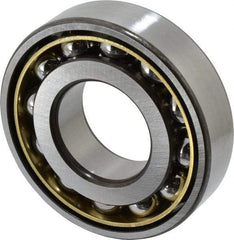 SKF - 40mm Bore Diam, 90mm OD, Open Angular Contact Radial Ball Bearing - 23mm Wide, 1 Row, Round Bore, 30,500 Lb Static Capacity, 49,400 Lb Dynamic Capacity - Americas Industrial Supply
