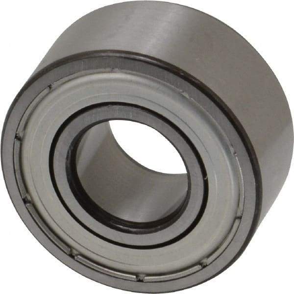 SKF - 15mm Bore Diam, 35mm OD, Double Shield Angular Contact Radial Ball Bearing - 15.9mm Wide, 2 Rows, Round Bore, 6,700 Lb Static Capacity, 11,200 Lb Dynamic Capacity - Americas Industrial Supply