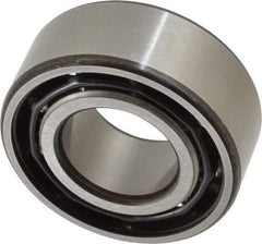 SKF - 25mm Bore Diam, 52mm OD, Open Angular Contact Radial Ball Bearing - 20.6mm Wide, 2 Rows, Round Bore, 14,300 Lb Static Capacity, 20,800 Lb Dynamic Capacity - Americas Industrial Supply