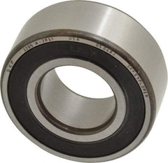 SKF - 25mm Bore Diam, 52mm OD, Double Seal Angular Contact Radial Ball Bearing - 20.6mm Wide, 2 Rows, Round Bore, 14,300 Lb Static Capacity, 20,800 Lb Dynamic Capacity - Americas Industrial Supply