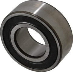 SKF - 35mm Bore Diam, 72mm OD, Double Seal Angular Contact Radial Ball Bearing - 27mm Wide, 2 Rows, Round Bore, 27,500 Lb Static Capacity, 37,700 Lb Dynamic Capacity - Americas Industrial Supply