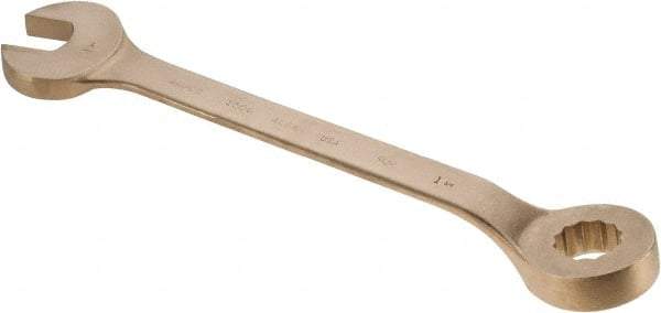 Ampco - 1-3/4" 12 Point Offset Combination Wrench - 15° Offset Angle, 22-3/4" OAL, Aluminum Bronze, Plain Finish - Americas Industrial Supply