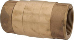 Strataflo - 2-1/2" Brass Check Valve - Inline, FNPT x FNPT, 200 WOG - Americas Industrial Supply
