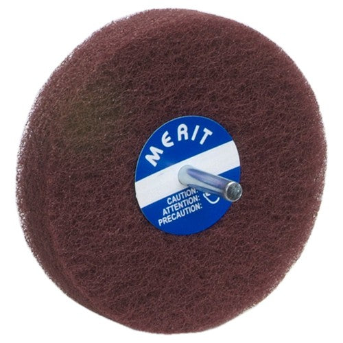 4″ × 1/2″ with 1/4″ Spindle Non-Woven Spindle - Mounted Disc Fine Grit Aluminum Oxide - Americas Industrial Supply