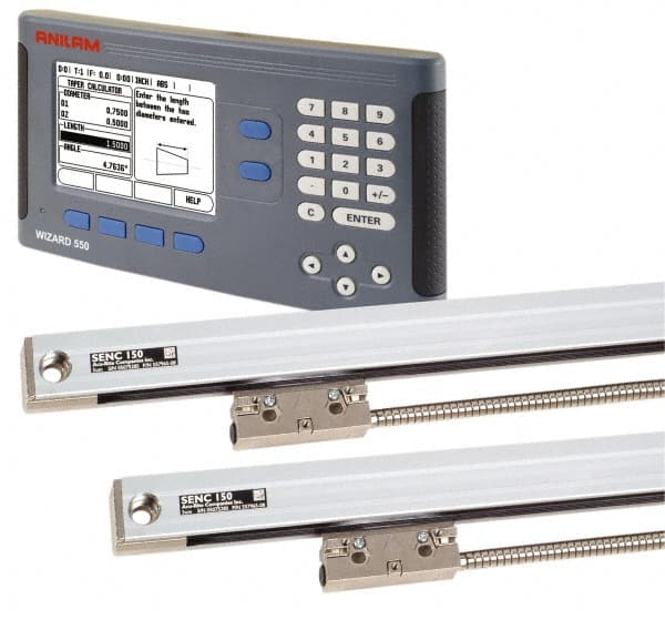 Turning DRO System: 2 Axis, 42″ X-Axis Travel 0.0002″ Resolution, 0.0001″ Accuracy