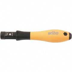 Wiha - 1 Piece, 0.04 to 0.46 N/m, Adjustable Torque Limiting Screwdriver - 4" OAL, 1/4" Drive - Americas Industrial Supply