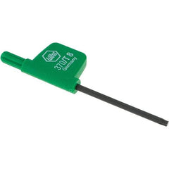 Wiha - T8 Torx Key - Flag-Style, 40mm Length Under Head, 2.8" OAL - Americas Industrial Supply
