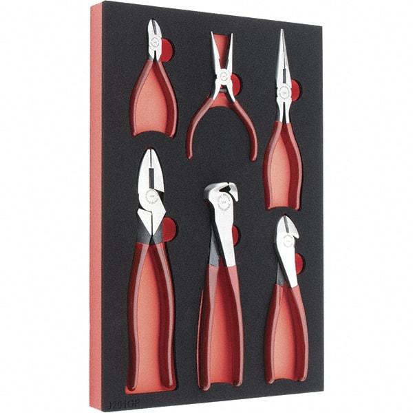 Proto - 6 Piece Crimper/Cutter Cutting Pliers - Comes in 11 x 16 Foam Insert - Americas Industrial Supply