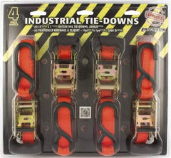 Erickson Manufacturing - 15' Long x 1" Wide, 2,000 Lb Basket Capacity, Polyester & Steel Web Sling - Orange - Americas Industrial Supply