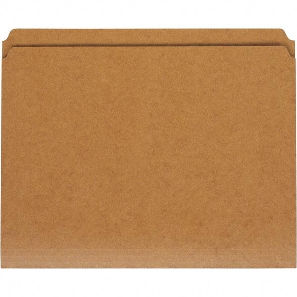 UNIVERSAL - 9-5/8 x 11-3/4", Letter Size, Kraft, File Folders with Top Tab - 11 Point Stock, Straight Tab Cut Location - Americas Industrial Supply