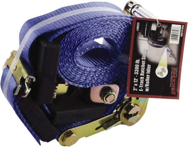 Erickson Manufacturing - 12' Long x 2" Wide, 6,000 Lb Basket Capacity, Polyester & Steel Web Sling - Yellow - Americas Industrial Supply