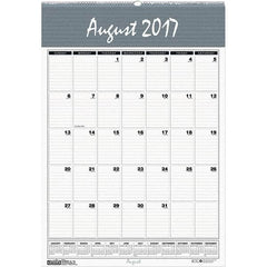 House of Doolittle - 12 Sheet, 15-1/2 x 22", Wall Calendar - Blue & Gray - Americas Industrial Supply