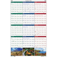 House of Doolittle - 1 Sheet, 24 x 37", Erasable Wall Calendar - Earthscapes Nature - Americas Industrial Supply