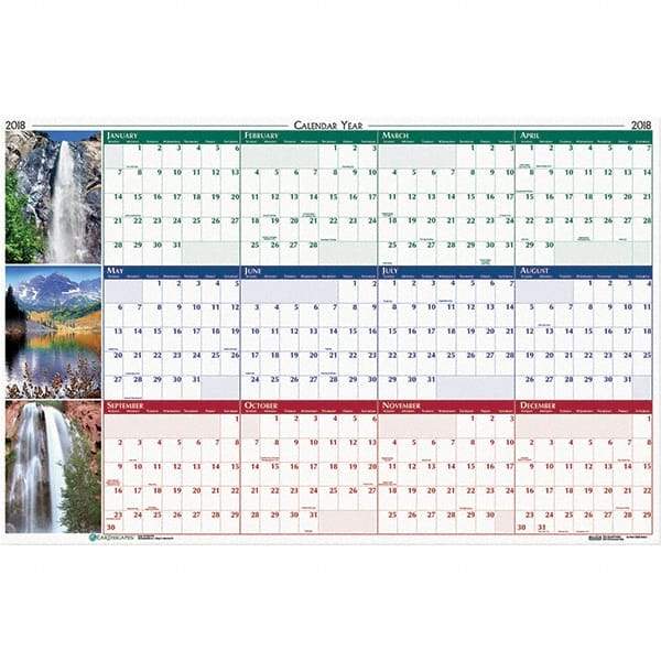 House of Doolittle - 1 Sheet, 18 x 24", Erasable Wall Calendar - Americas Industrial Supply