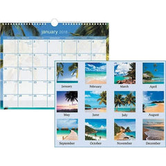 AT-A-GLANCE - 12 Sheet, 15 x 12", Wall Calendar - Tropical - Americas Industrial Supply