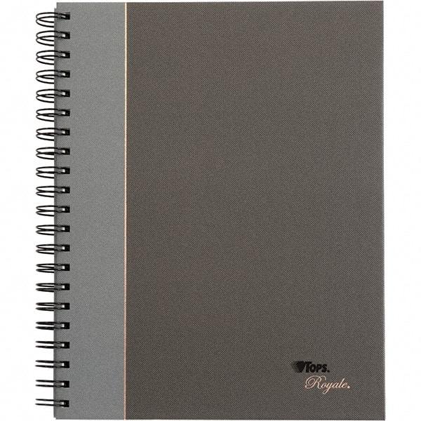 TOPS - 96 Sheet, 10-1/2 x 8", Legal/Wide (Style) Business Notebook - Black & Gray - Americas Industrial Supply