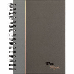 TOPS - 96 Sheet, 5-1/4 x 8 1/4", Legal/Wide (Style) Business Notebook - Black & Gray - Americas Industrial Supply