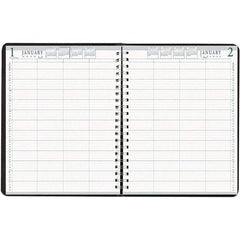 House of Doolittle - 365 Sheet, 8 x 11", Group Daily Appointment Book - Black - Americas Industrial Supply