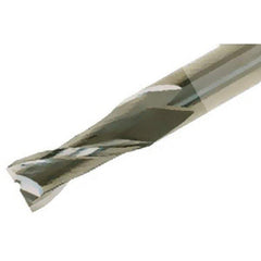 Iscar - 4mm, 12mm LOC, 4mm Shank Diam, 50mm OAL, 2 Flute, Solid Carbide Square End Mill - Single End, Uncoated, Spiral Flute, 30° Helix, Right Hand Cut, Right Hand Flute - Americas Industrial Supply