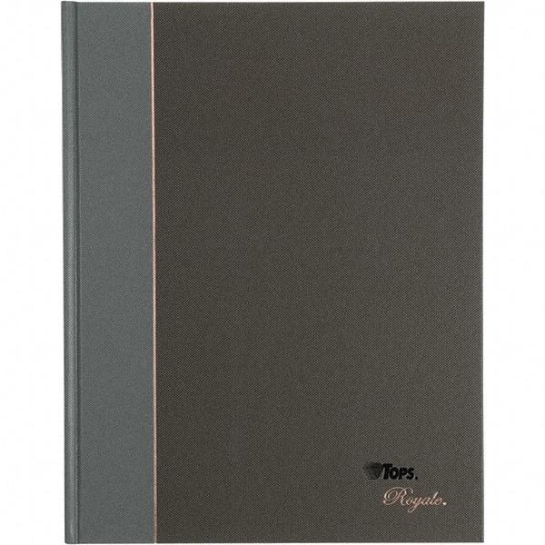 TOPS - 96 Sheet, 10-1/2 x 8", Legal/Wide (Style) Business Notebook - Black & Gray - Americas Industrial Supply