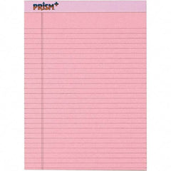TOPS - 50 Sheet, 8-1/2 x 11-3/4", Legal/Wide (Style) Legal Pad - Pastel Pink - Americas Industrial Supply