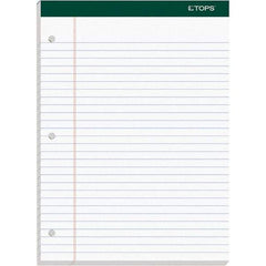 TOPS - 100 Sheet, 8-1/2 x 11-3/4", Legal/Wide (Style) Writing Pad - White - Americas Industrial Supply