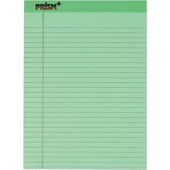 TOPS - 50 Sheet, 8-1/2 x 11-3/4", Legal/Wide (Style) Legal Pad - Pastel Green - Americas Industrial Supply