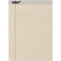 TOPS - 50 Sheet, 8-1/2 x 11-3/4", Legal/Wide (Style) Legal Pad - Pastel Ivory - Americas Industrial Supply