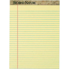 TOPS - 50 Sheet, 8-1/2 x 11-3/4", Legal/Wide (Style) Writing Pad - Canary - Americas Industrial Supply