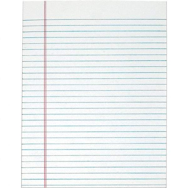 TOPS - 50 Sheet, 8-1/2 x 11", Legal/Wide (Style) Legal Pad - White - Americas Industrial Supply