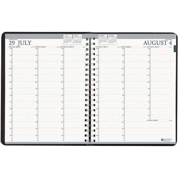 House of Doolittle - 112 Sheet, 8-1/2 x 11", Weekly Planner - Black - Americas Industrial Supply