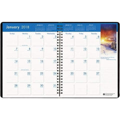 House of Doolittle - 24 Sheet, 8-1/2 x 11", Monthly Planner - Black - Americas Industrial Supply