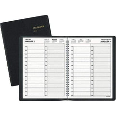 AT-A-GLANCE - 365 Sheet, 8 x 10-7/8", Appointment Book - Black - Americas Industrial Supply