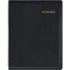 AT-A-GLANCE - 128 Sheet, 8-1/4 x 10-7/8", Weekly/Monthly Appointment Book - Black - Americas Industrial Supply
