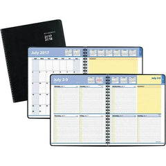 AT-A-GLANCE - 104 Sheet, 8 x 9-7/8", Weekly/Monthly Planner - Black - Americas Industrial Supply