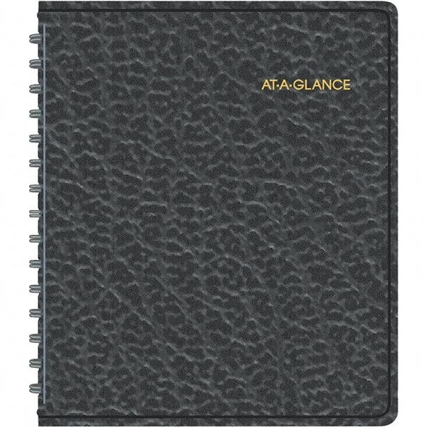 AT-A-GLANCE - 104 Sheet, 6-7/8 x 8-3/4", Weekly Appointment Book - Black - Americas Industrial Supply