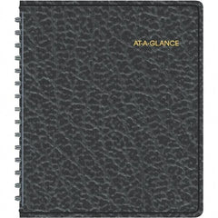 AT-A-GLANCE - 104 Sheet, 6-7/8 x 8-3/4", Weekly Appointment Book - Black - Americas Industrial Supply